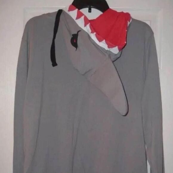 Shark Zip Up Costume Hoodie - Medium - Picture 2 of 6